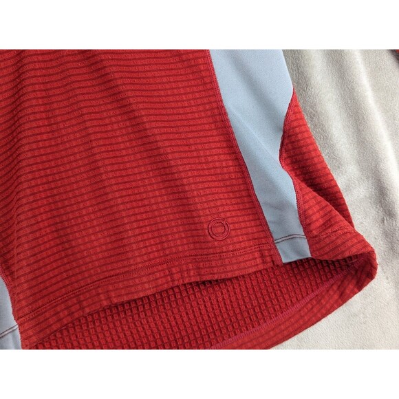 Nike ACG Sphere Waffle Texture Womens L Red Gray Half Zip Pullover Oregon Series - Picture 3 of 11